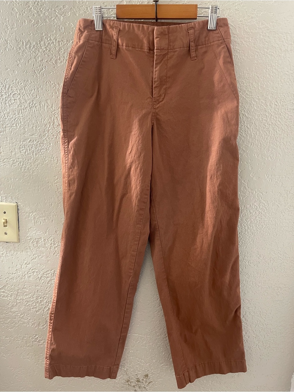 a new day Women’s Straight-Leg Chinos in Terracotta Size 2 Stretch